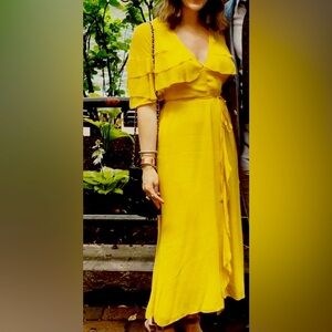 Vintage reformation midi wrap dress size small